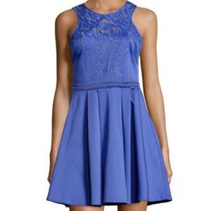 Parker Magnolia Embroidered Fit and Flare Dress